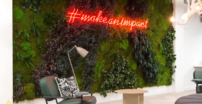 Office Green Wall